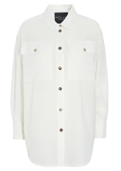 Blur Cotton Skjorte Med Krave