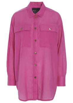 Blur Cotton Skjorte Med Krave