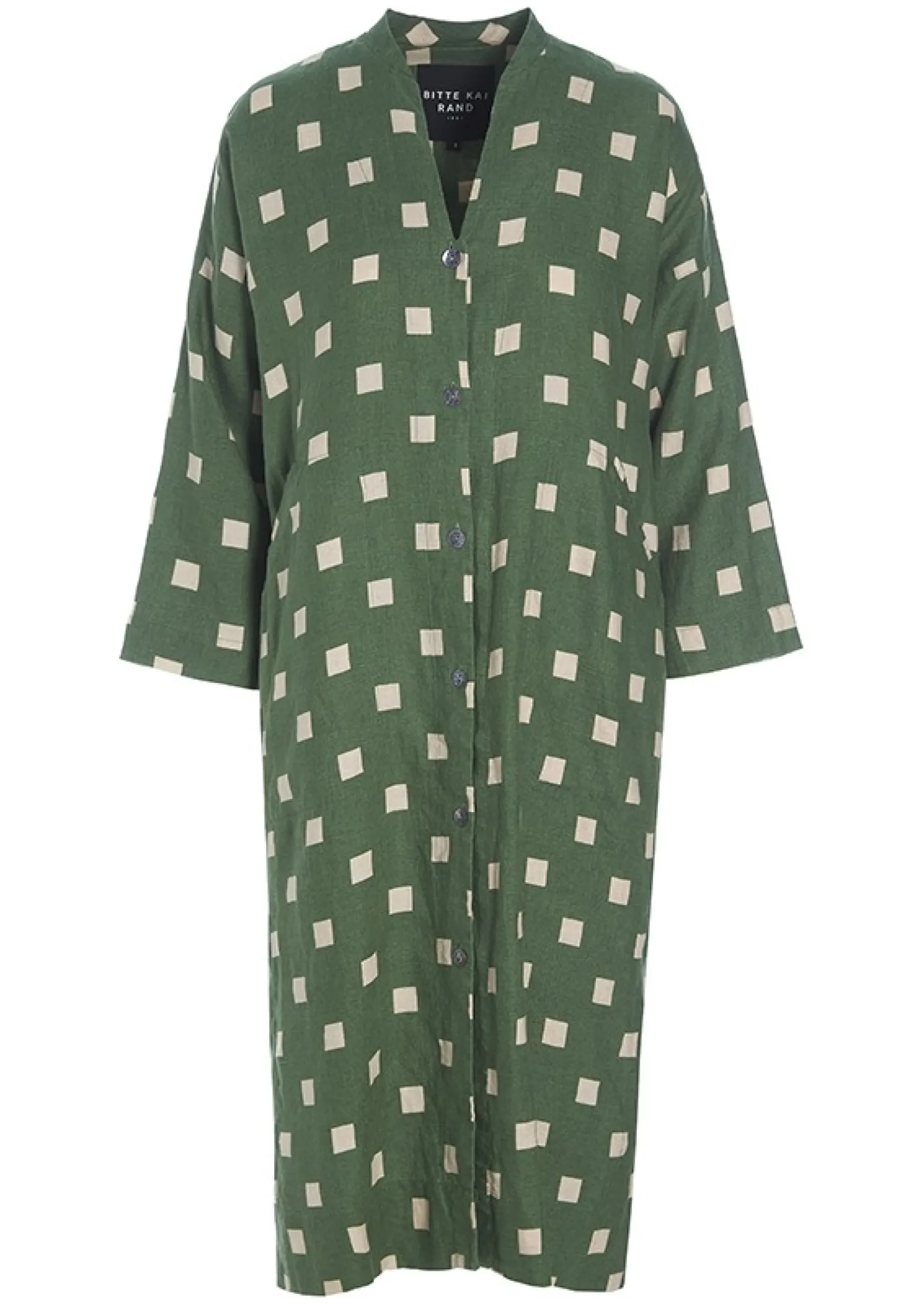 Checkpoint Linen Skjortekjole