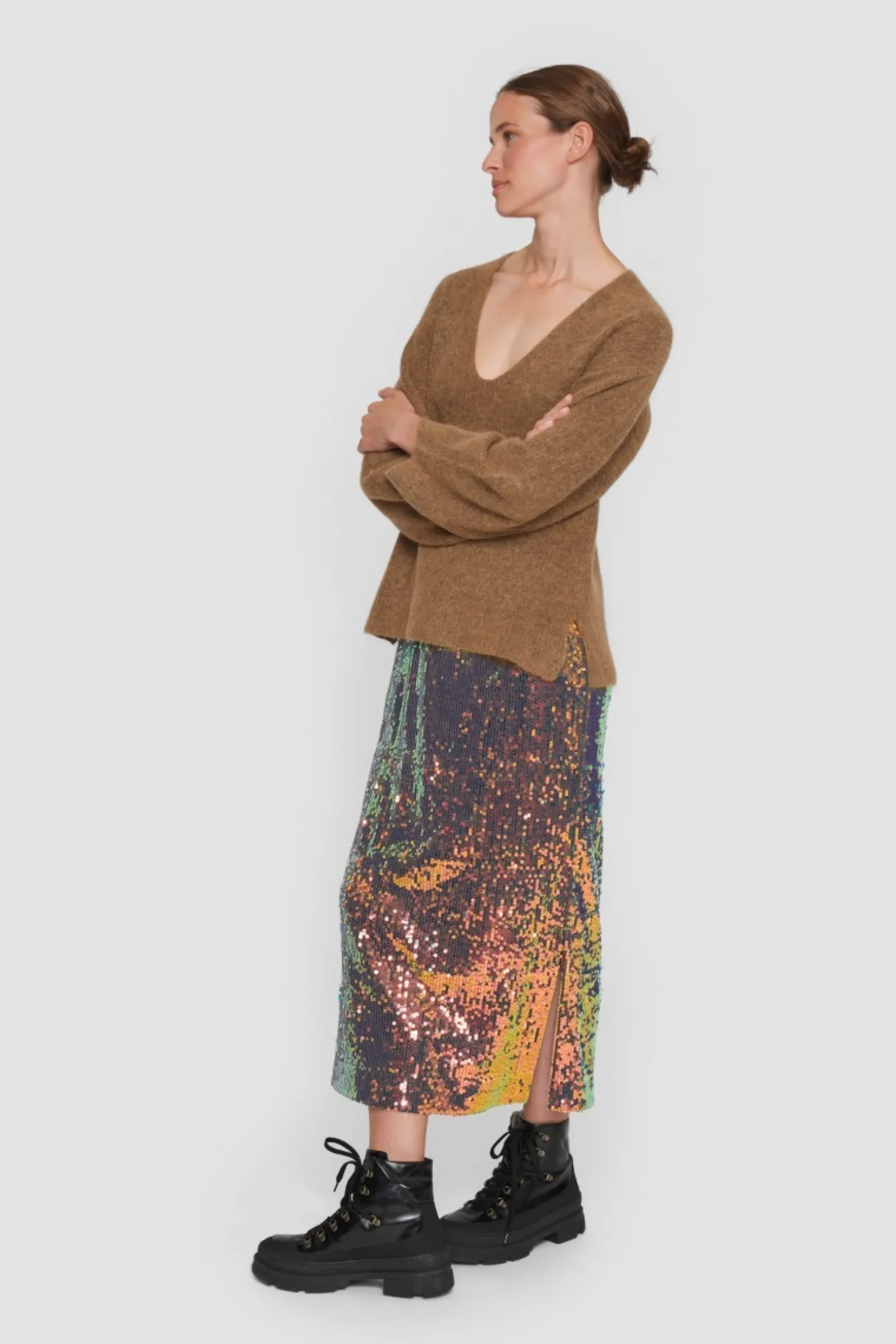 Dandelion Knit Bluse Med V-Hals