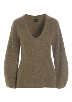 Dandelion Knit Bluse Med V-Hals