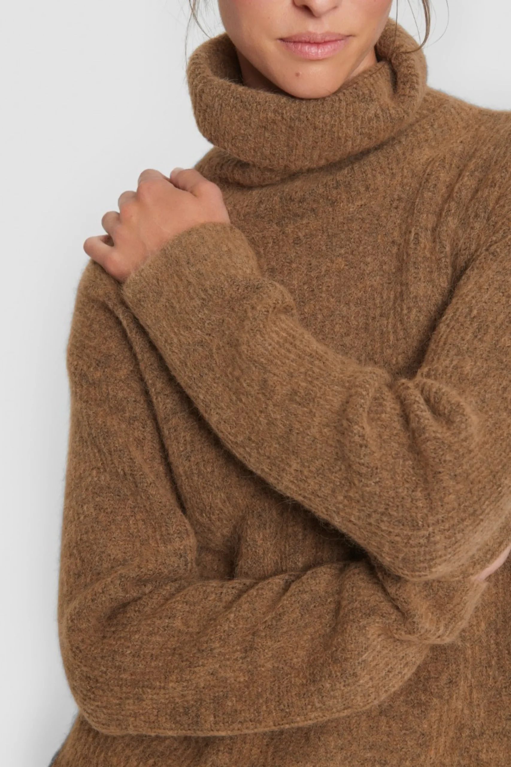 Dandelion Knit Hojhalset Bluse