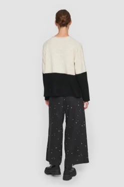 Dandelion Knit Tofarvet Bluse