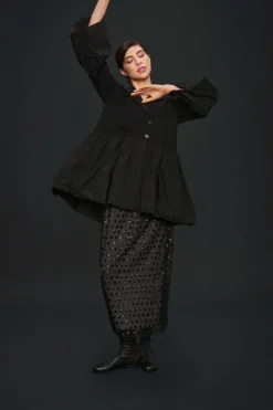 Embroidery Mesh Nederdel