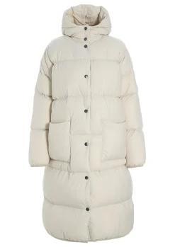 Feather Down Frakke Med Haette