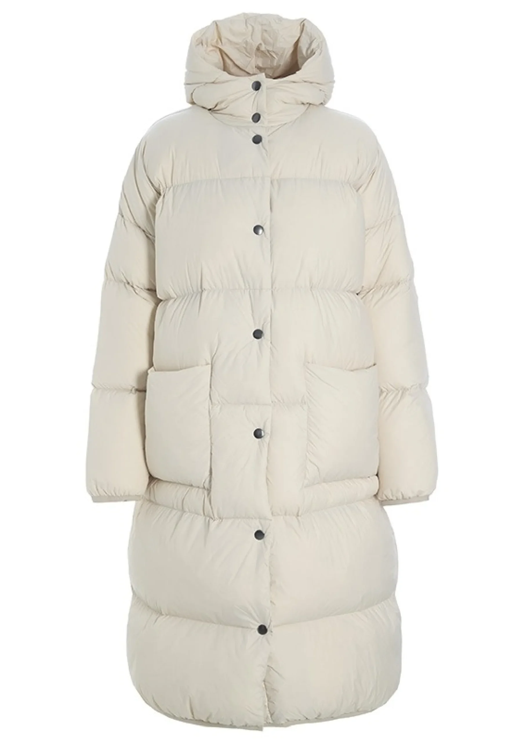 Feather Down Frakke Med Haette