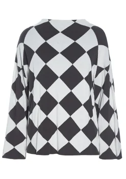 Floret Knit Langaermet Bluse