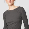 Globe Rib Bluse Med 3/4 Aerme