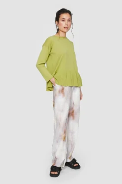 Hakumei Plisse Bluse