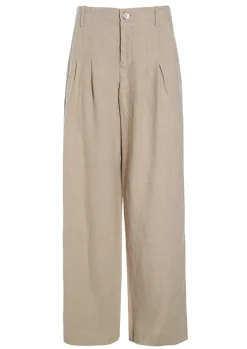 Lazy Linen Bukser Med Laeg