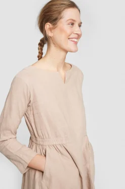 Lazy Linen Kjole Med Elastik