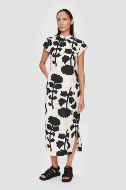 Peony & Waves Kortaermet Kjole