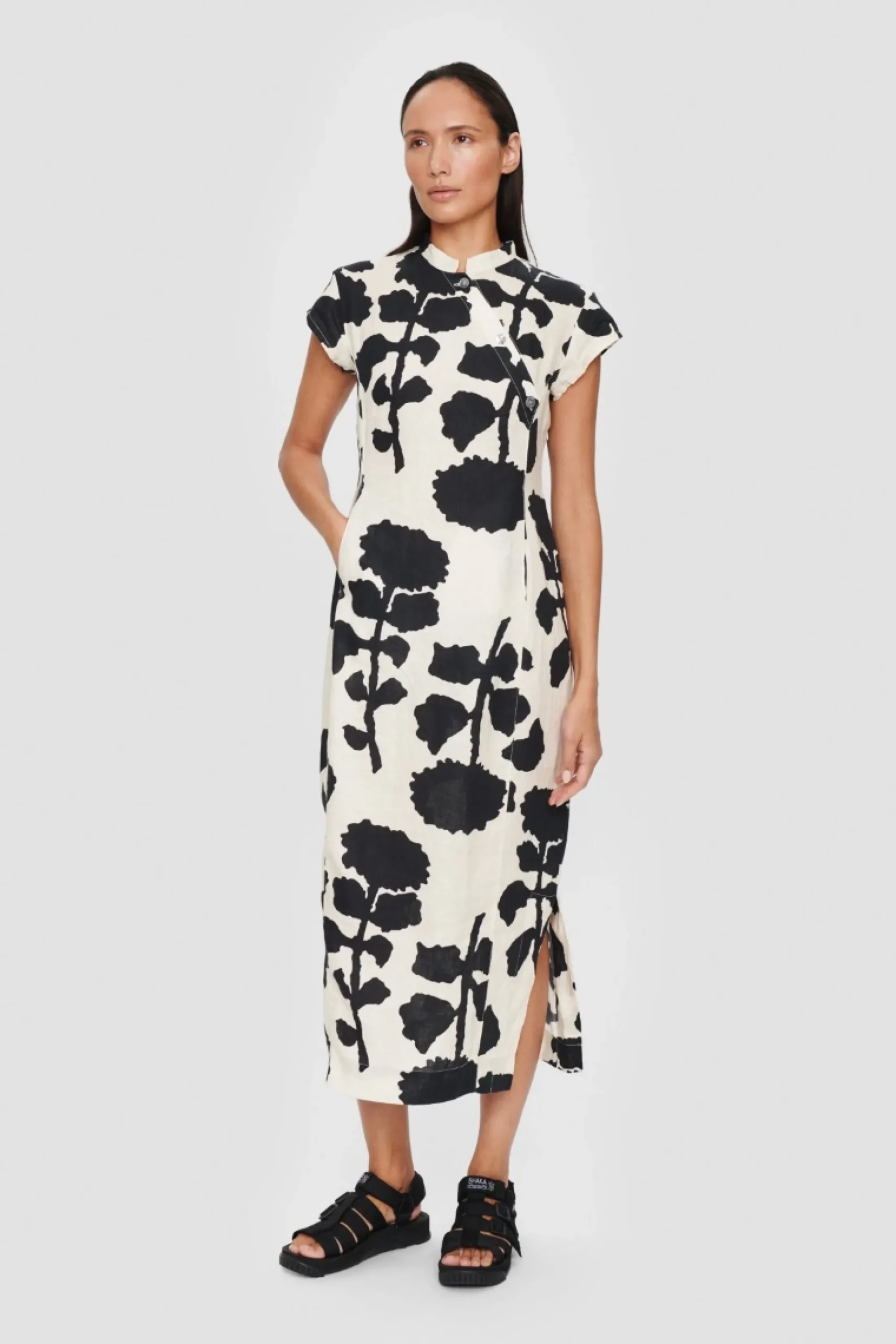 Peony & Waves Kortaermet Kjole