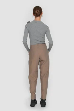 Saku Knit Bluse Med Slojfe