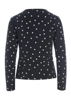 Scattered Dot Jersey Bluse