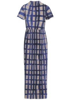 Watercolour Check Kjole