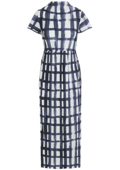 Watercolour Check Kjole