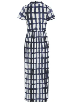 Watercolour Check Kjole