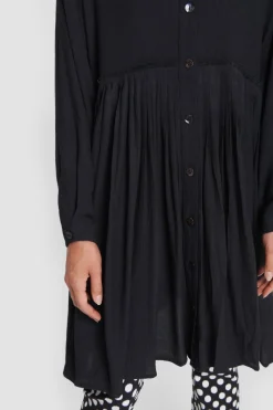 Wrinkle Viscose Kjole Med Laeg