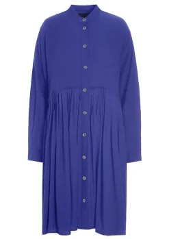 Wrinkle Viscose Kjole Med Laeg