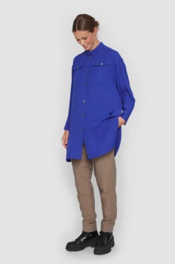 Wrinkle Viscose Lang Skjorte