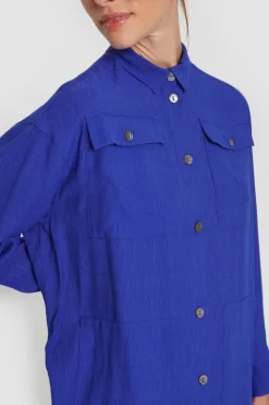 Wrinkle Viscose Lang Skjorte