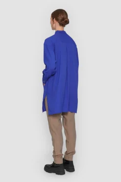 Wrinkle Viscose Lang Skjorte