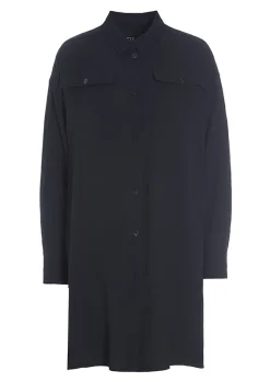 Wrinkle Viscose Lang Skjorte